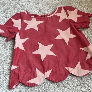 OshKosh Girl’s Star Print Shirt | Size 2T
